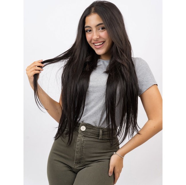 Natural Hair Extensions, Seamless Clips