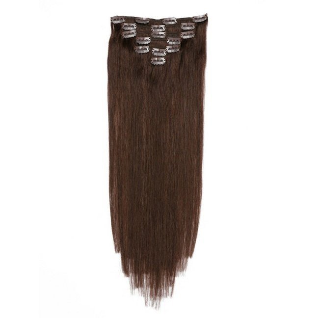 Natural hair extensions, classic clips